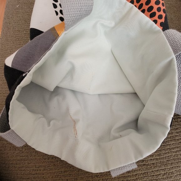 Upcycled fabric tote bag - Picture 3 of 6